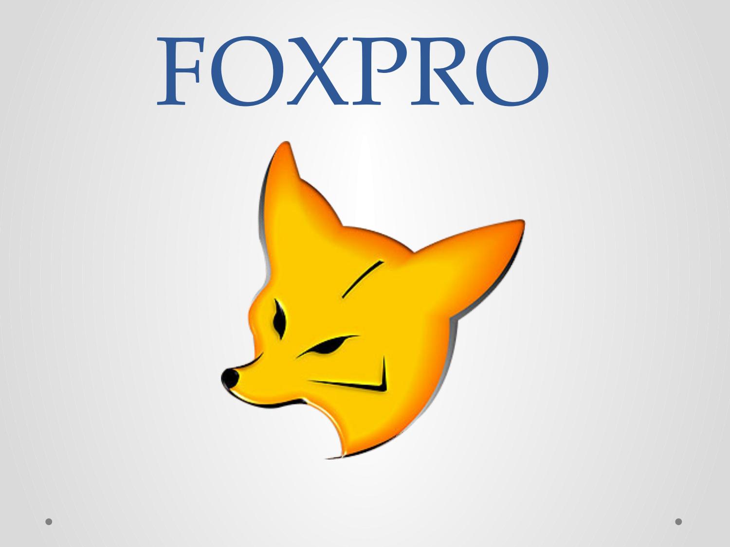 Visual foxpro database